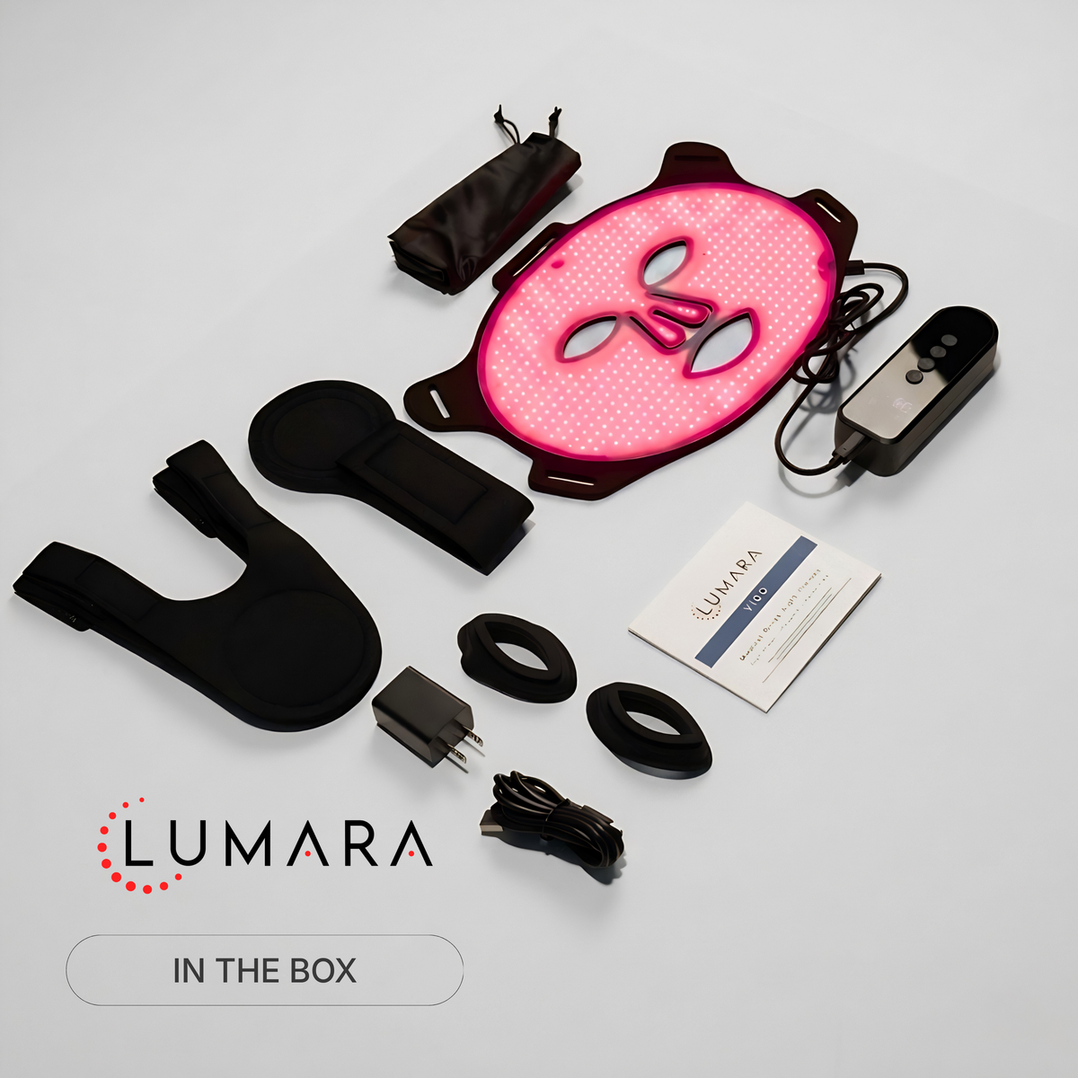 Everything included with the Lumara VISO mask
