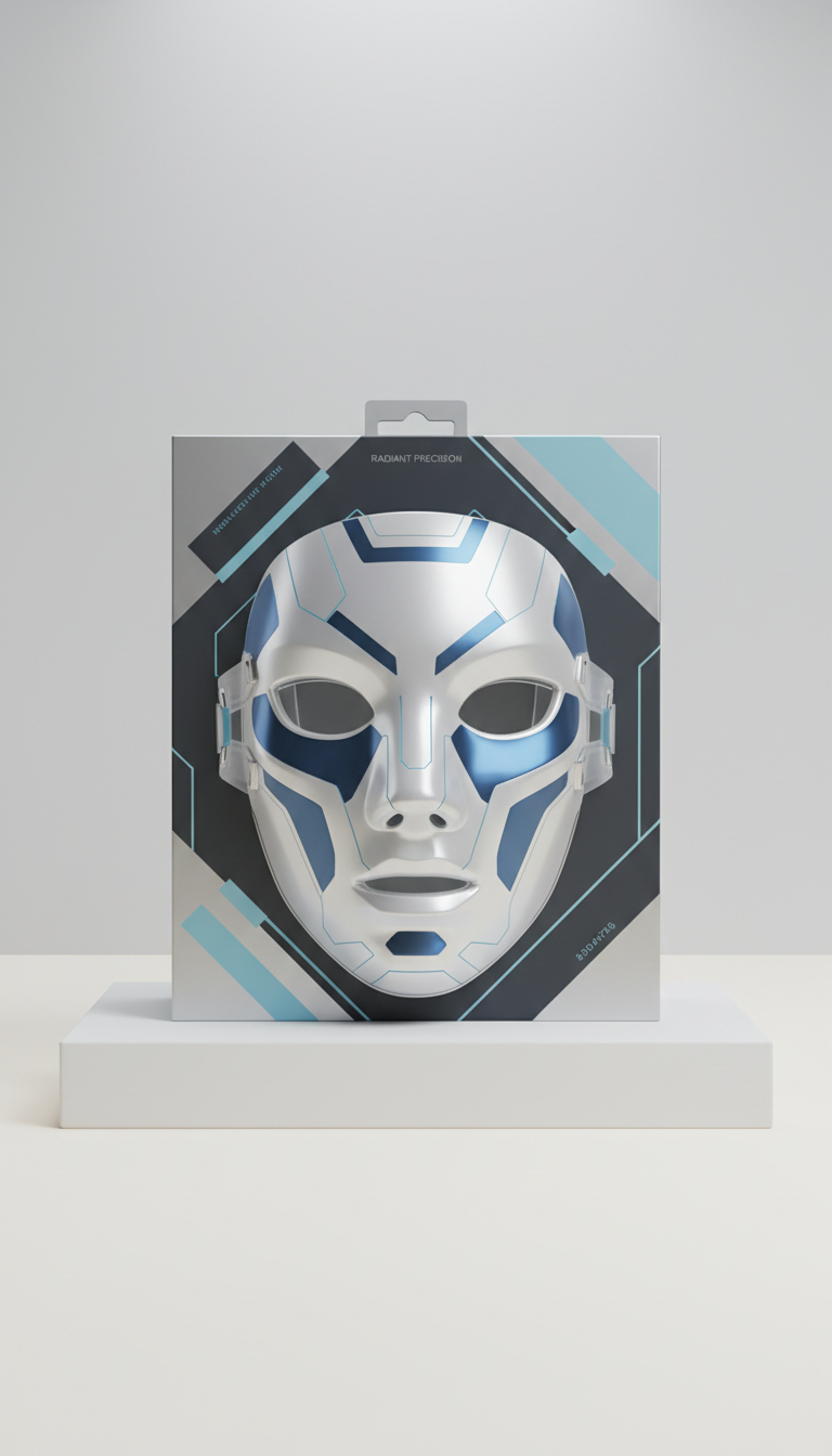 LED Face Mask Magnetic Closure Box